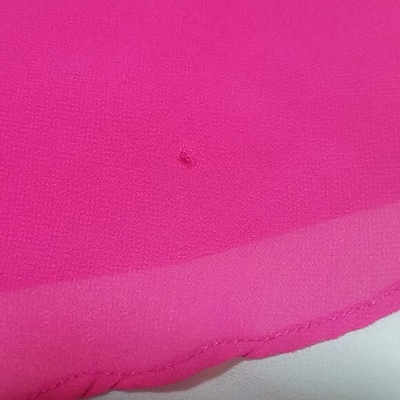 Naked Zebra Pink & Cream Sheer Tank Top (Small) - Picture 2 of 5